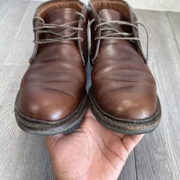 Allen Edmonds Bellevue Boots Brown Leather Mens Size 10.5 D Rare